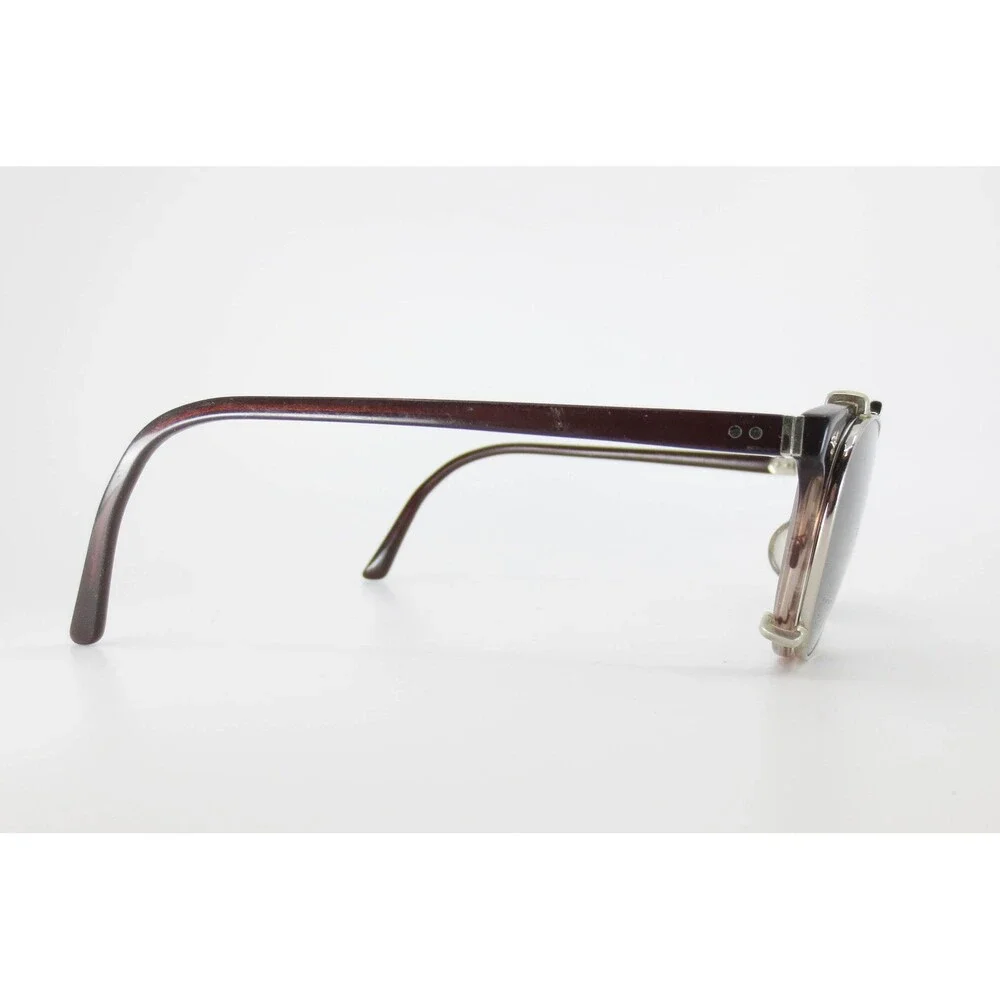 Prodesign Denmark THE DA 4728-1 Brown Tortoise Eyeglasses with Clip On Sun Shade